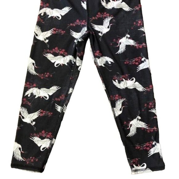 Evolution and Creation Leggings Womens M Used Bird Print Work Out - Picture 2 of 11